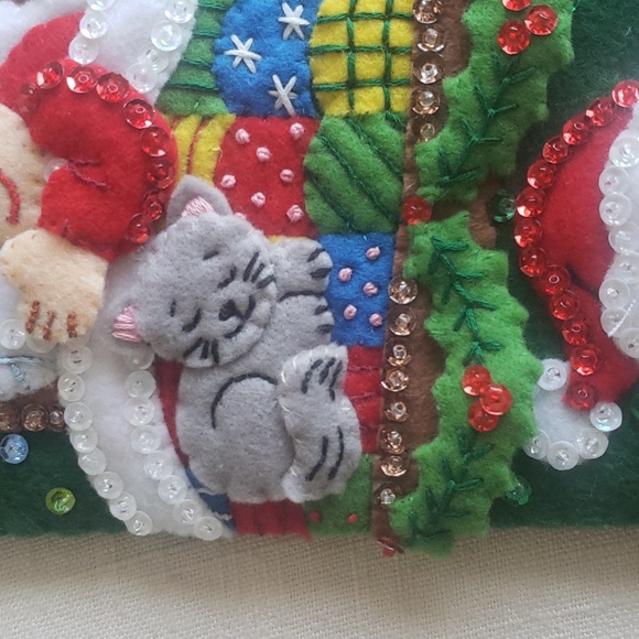 Bucilla Night Before Christmas Finished Stocking - Picture 5 of 7